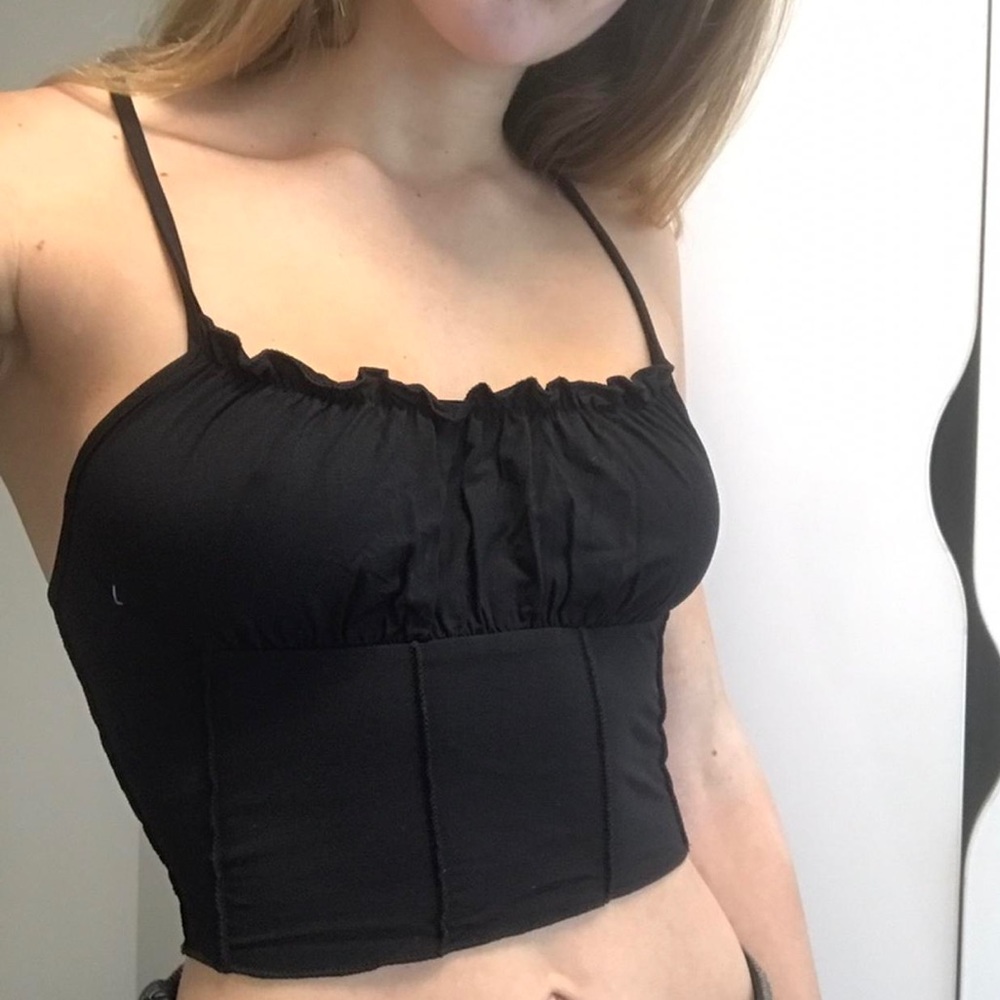 Black Crop top